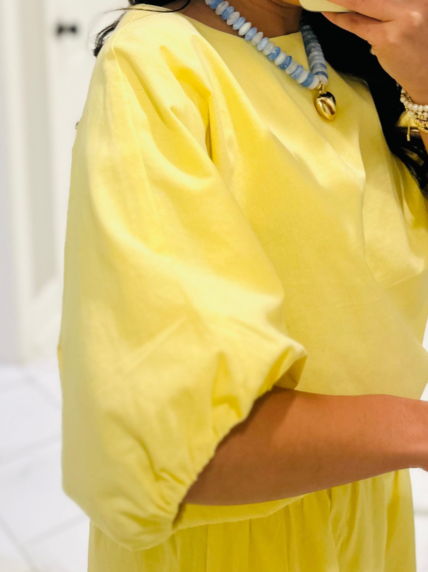 The Daisy Yellow Knit Top + Skirt Set