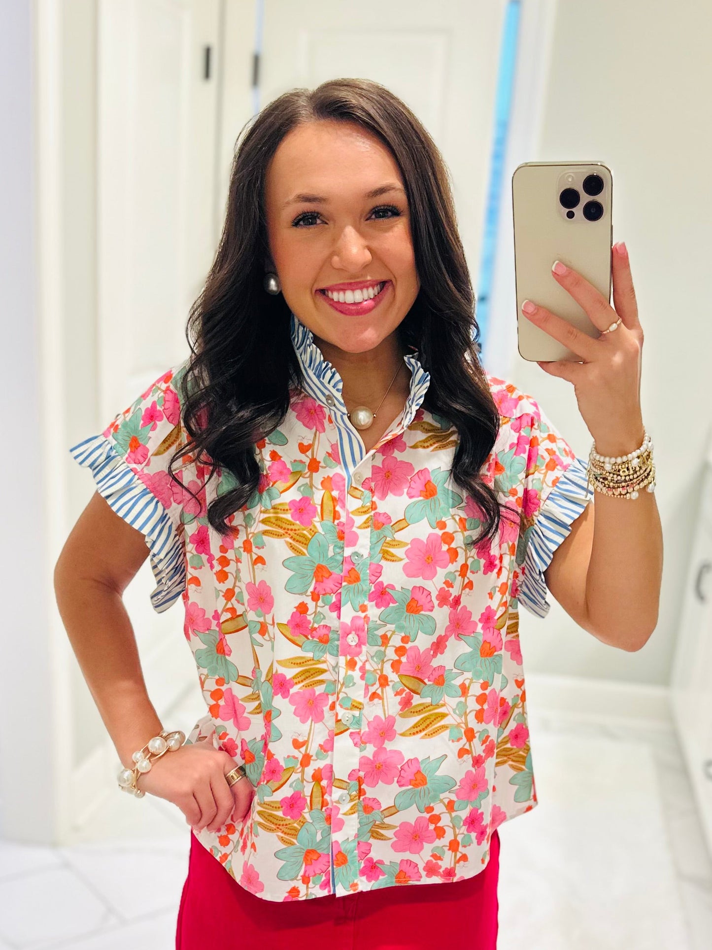 The Julie Floral Blossoms Top