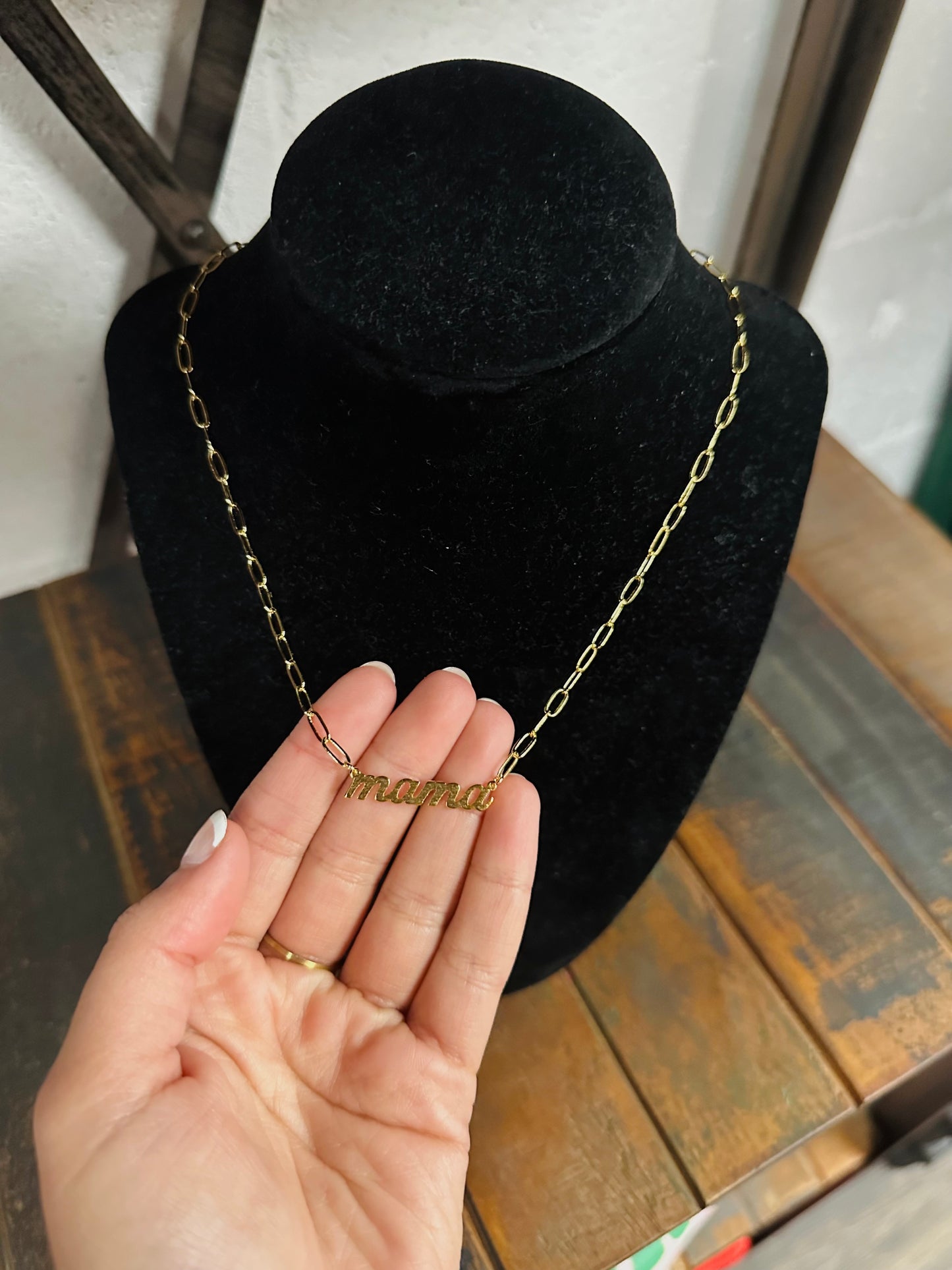 Mama Link Gold Chain Necklace