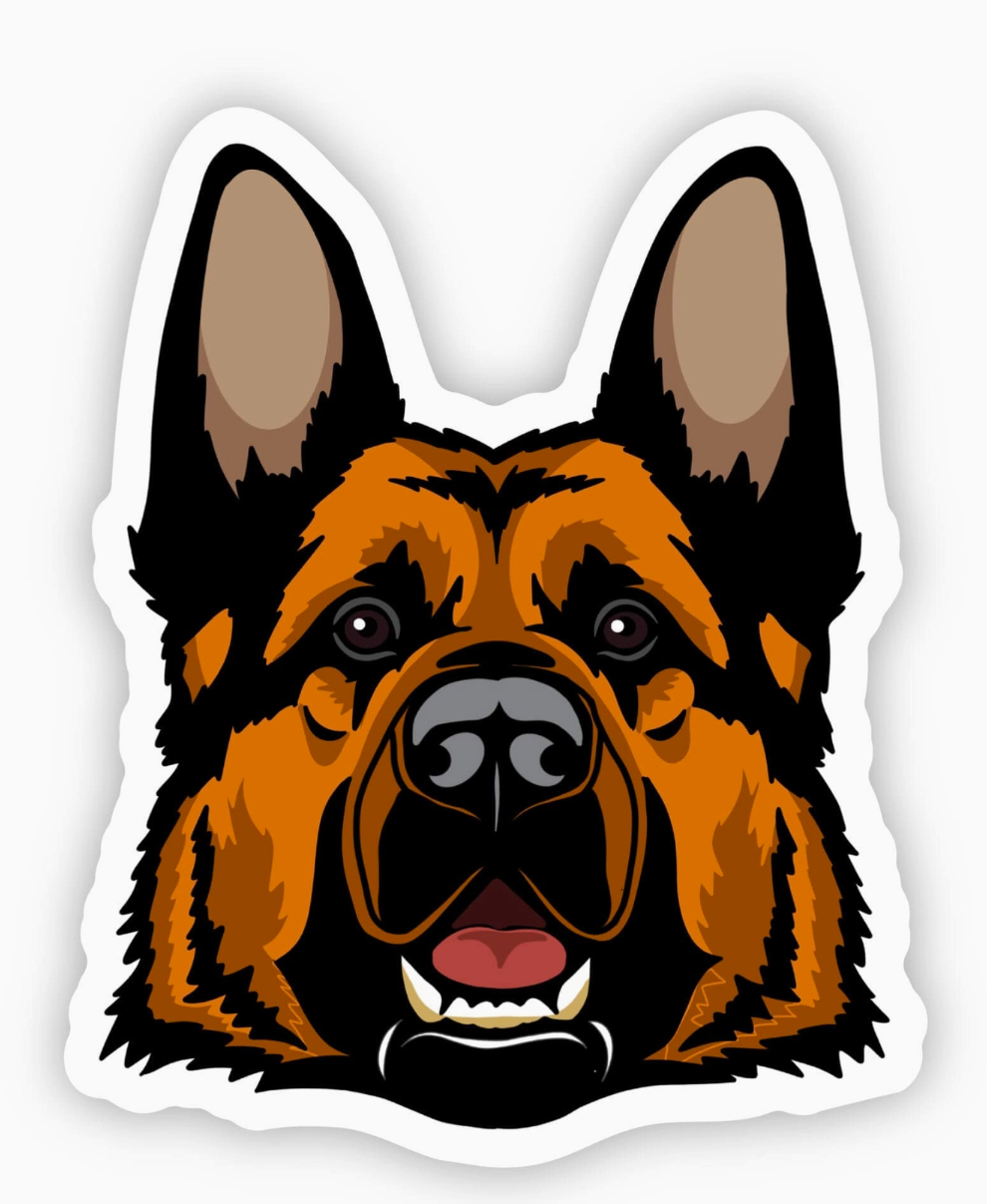 German Shepherd Sticker