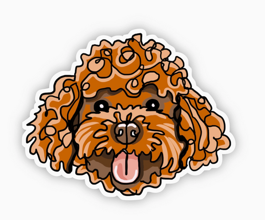 Goldendoodle Dog Sticker