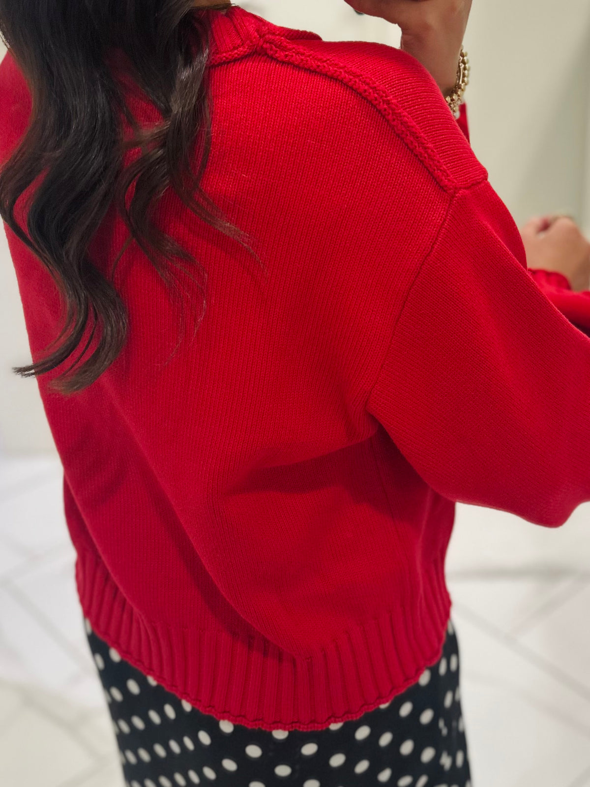 The Lydia Red Sweater