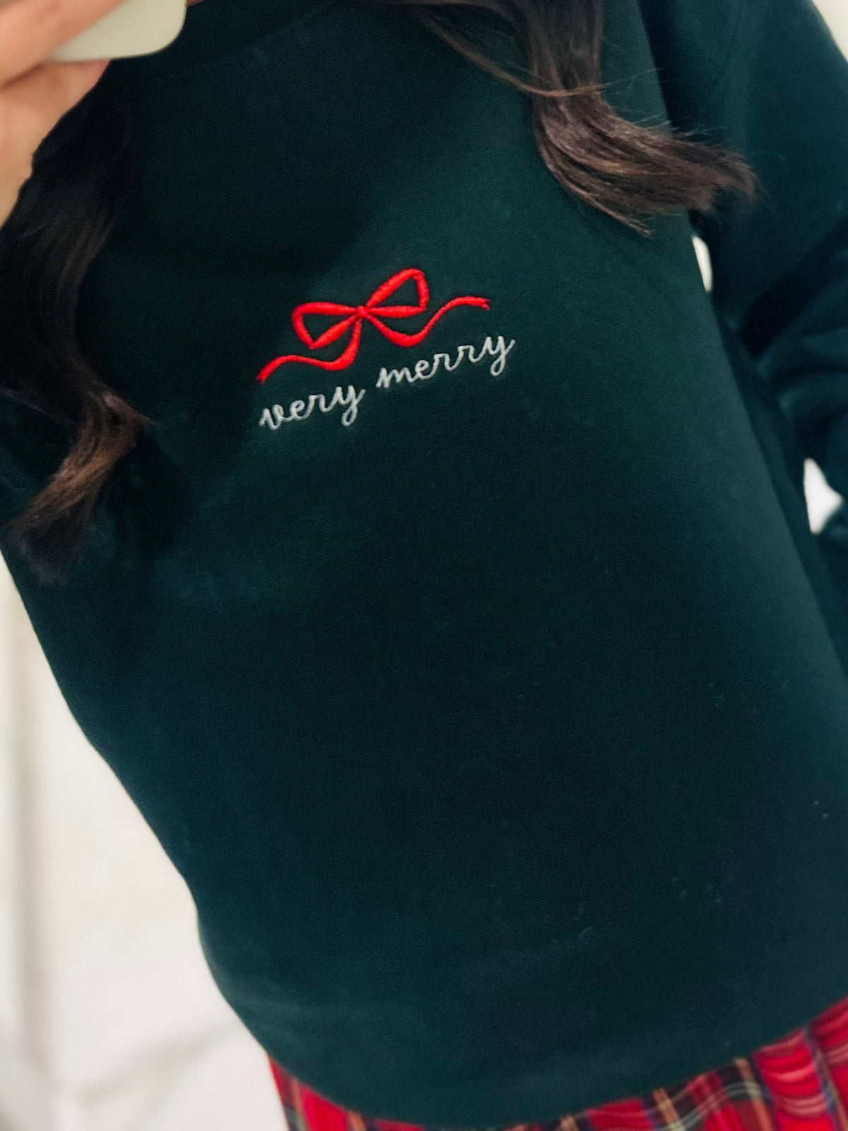 The Very Merry Embroidered Sweatshirt