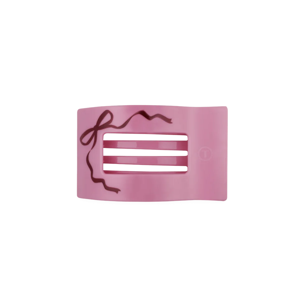 Just Add A Bow Flat Rectangle Hair Clip