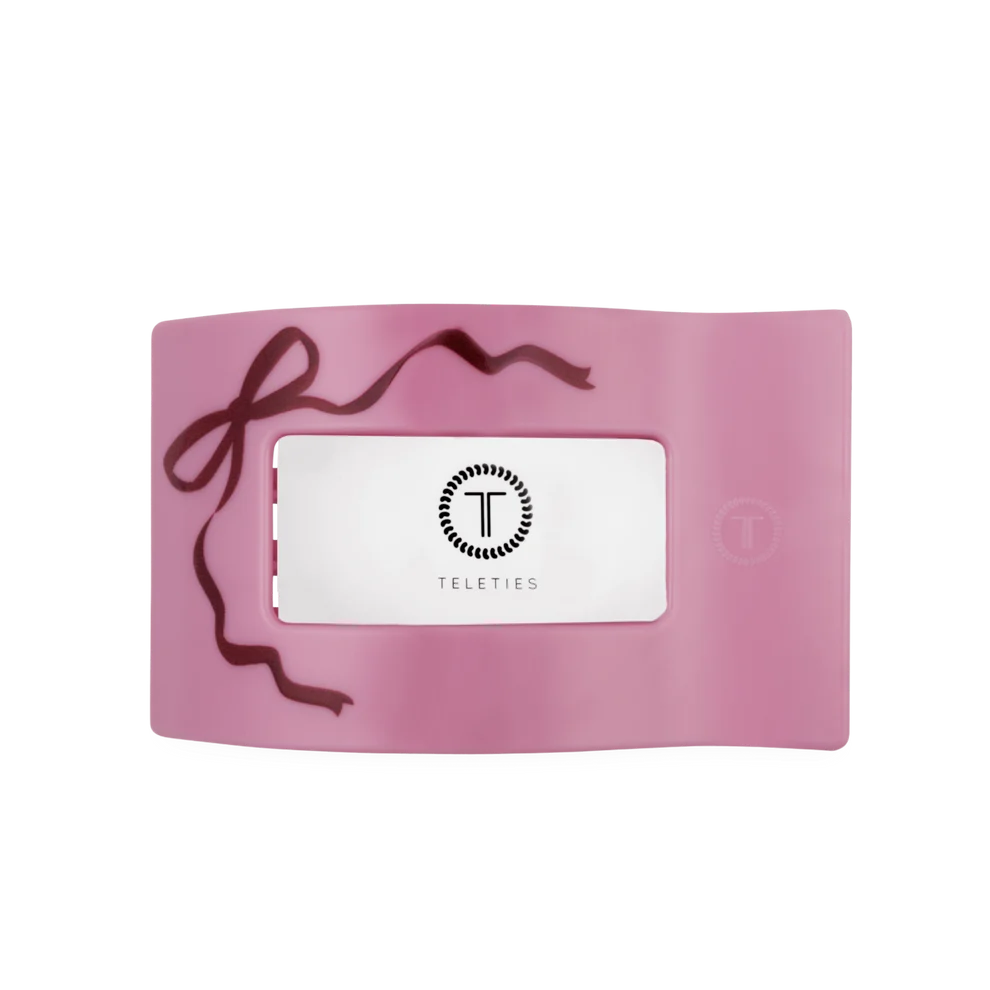 Just Add A Bow Flat Rectangle Hair Clip