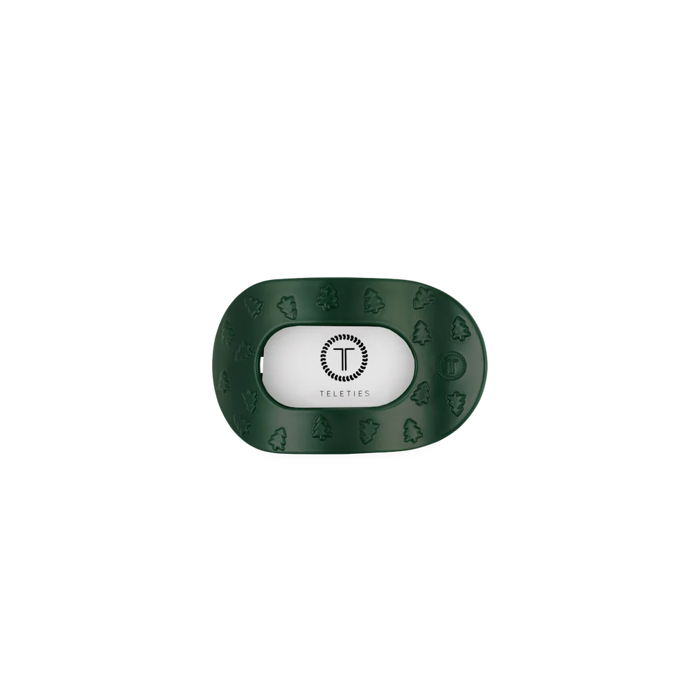 O Christmas Tree Flat Round Hair Clip