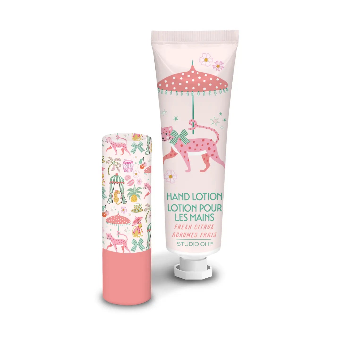 Leopard On Parade Lip Balm & Hand Lotion Set