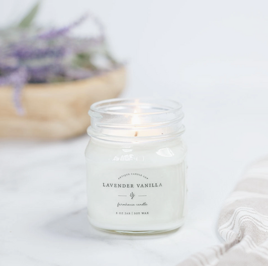 Lavender Vanilla 8 oz candle