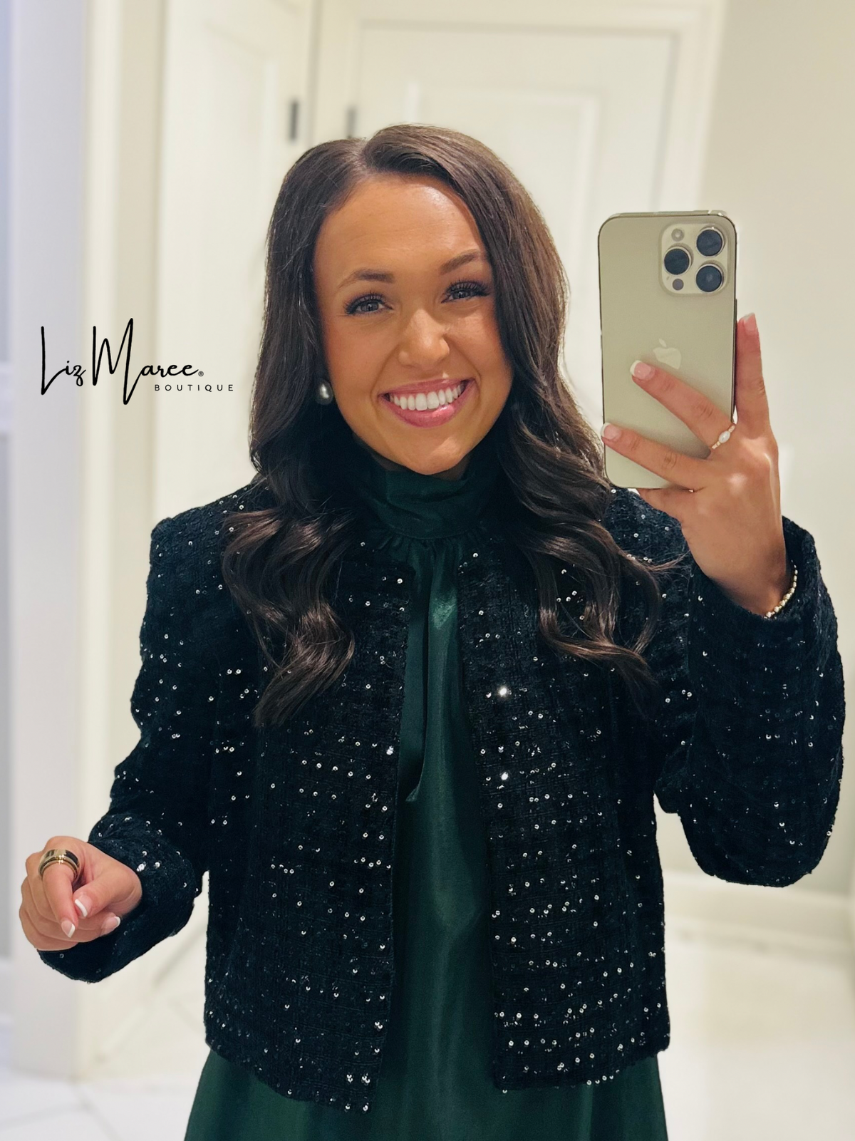 The Joy Black Tweed Jacket
