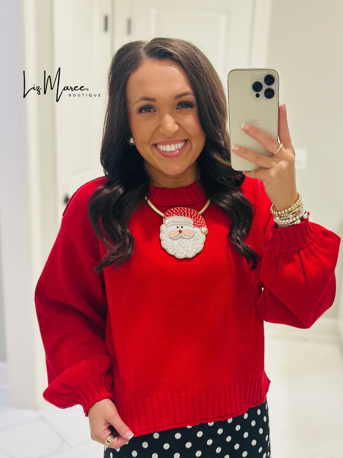 The Lydia Red Sweater