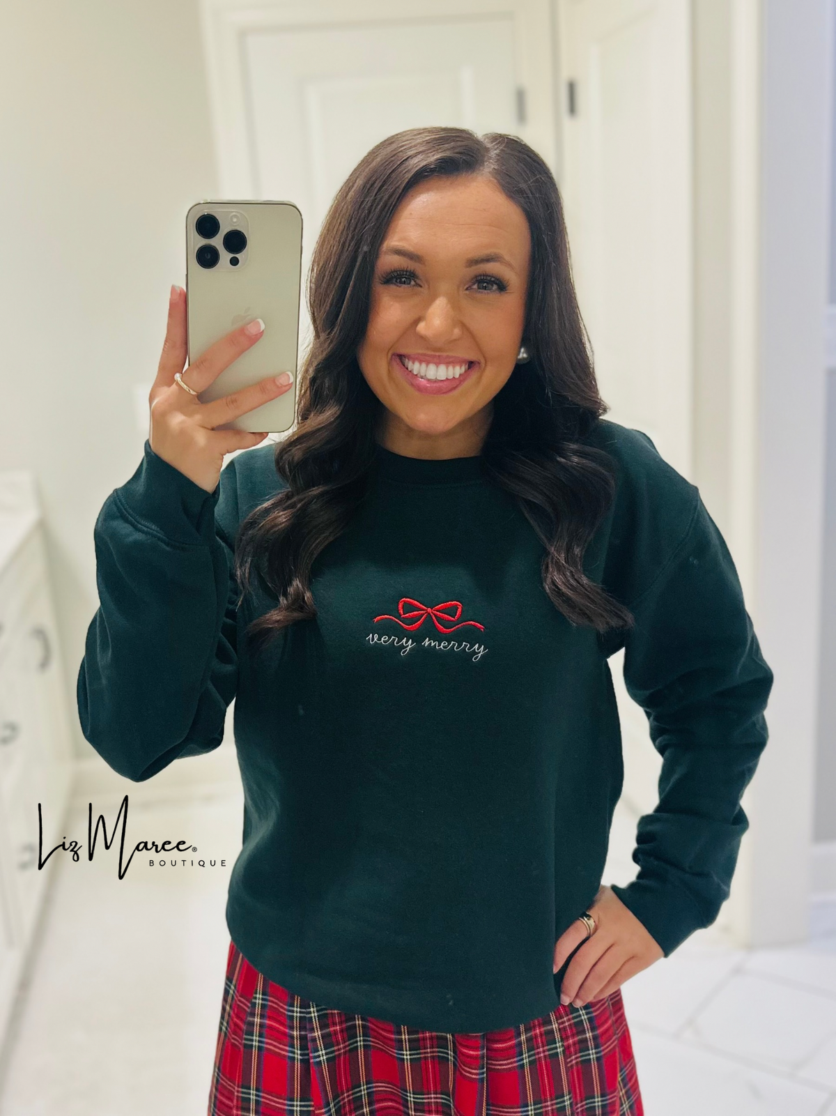 The Very Merry Embroidered Sweatshirt