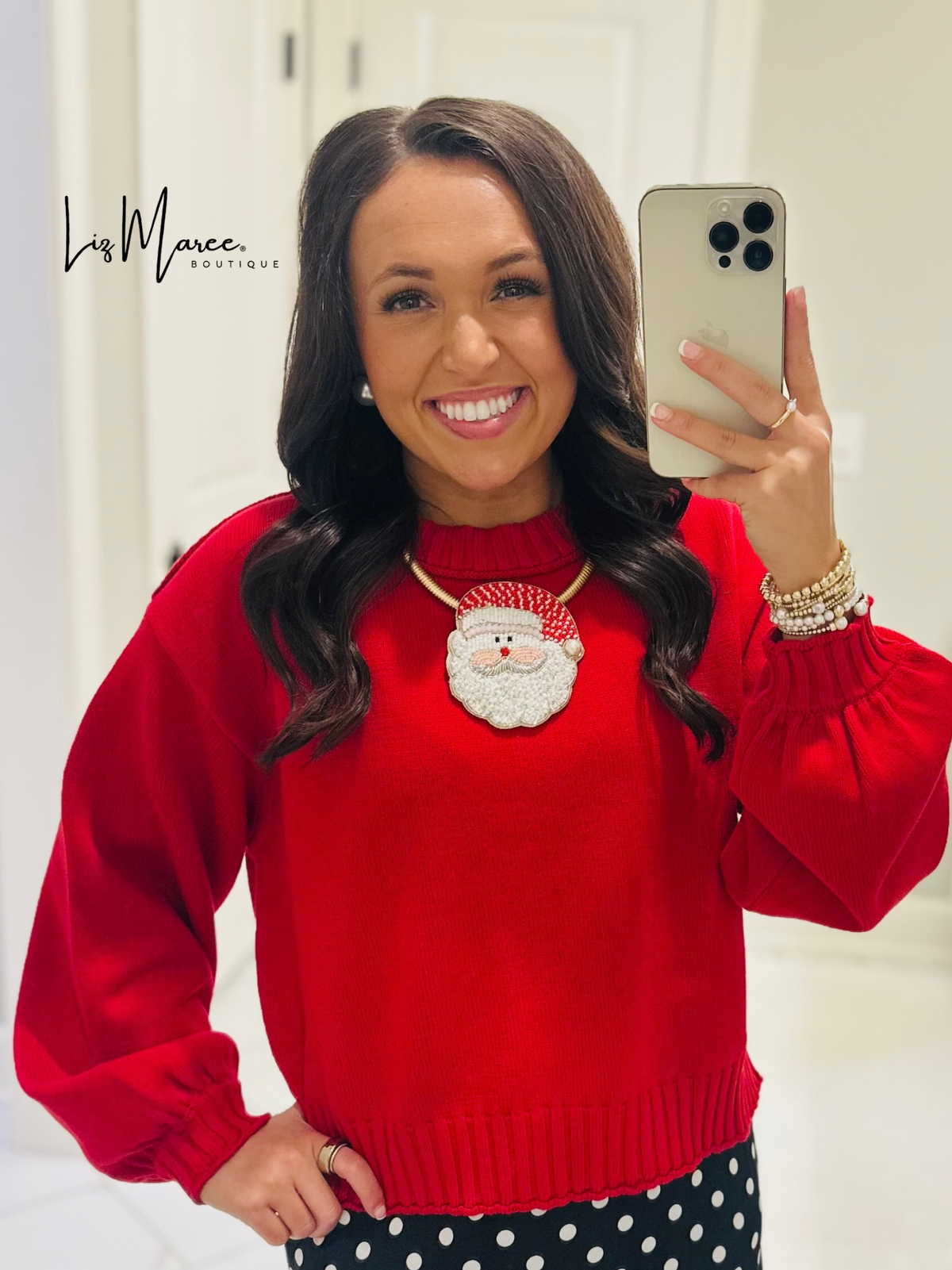 The Lydia Red Sweater