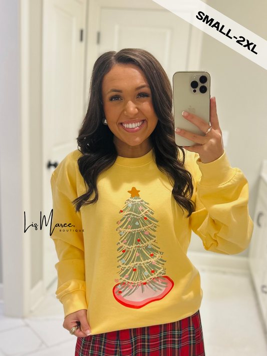 The Festive Christmas Tree Crewneck