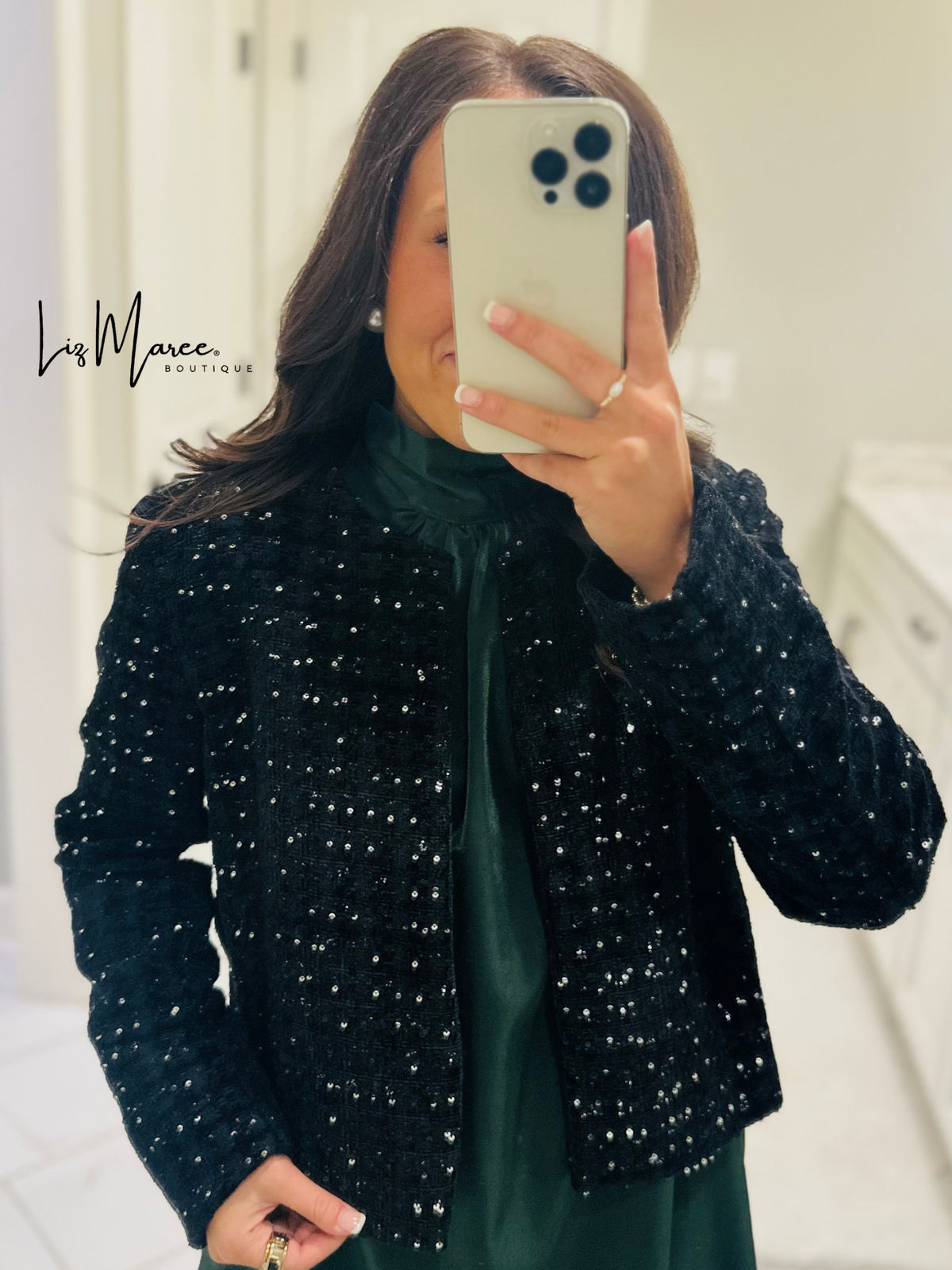 The Joy Black Tweed Jacket