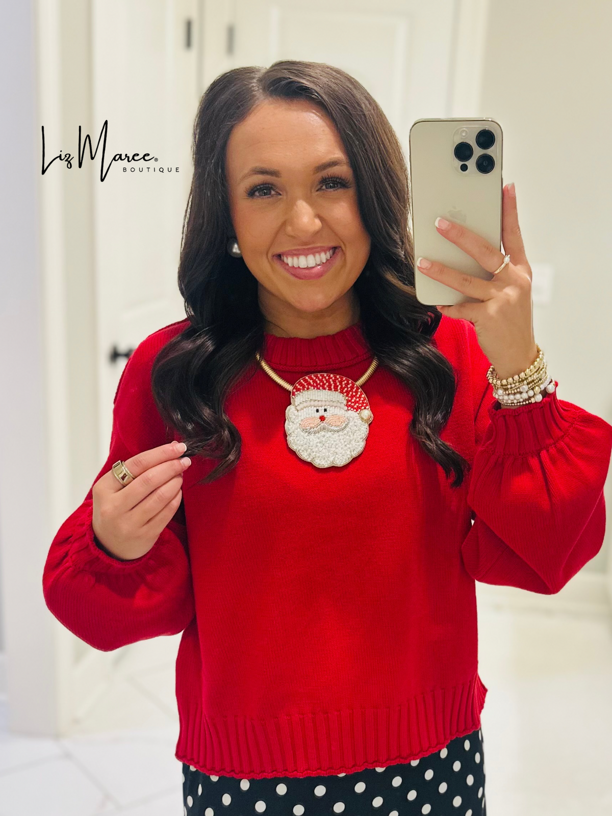 The Lydia Red Sweater