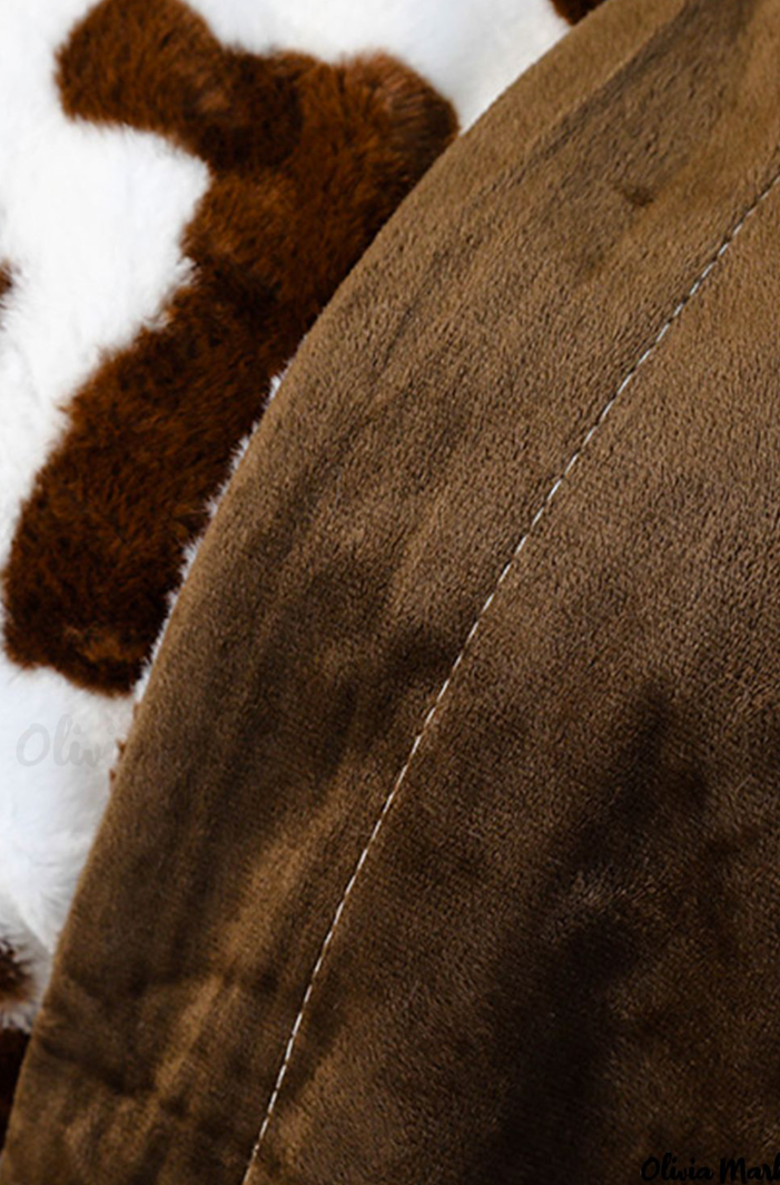 Chestnut Cow Print Blanket