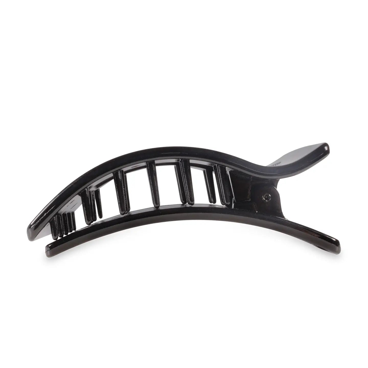 Jet Black Rectangle Flat Hair Clip