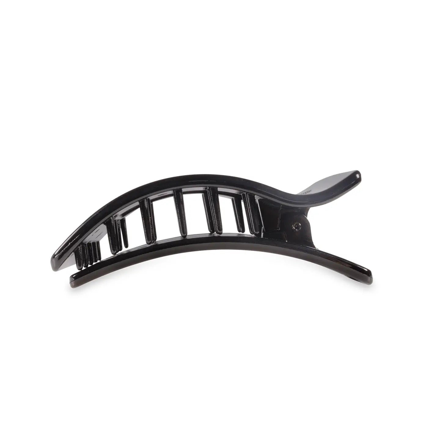 Jet Black Rectangle Flat Hair Clip