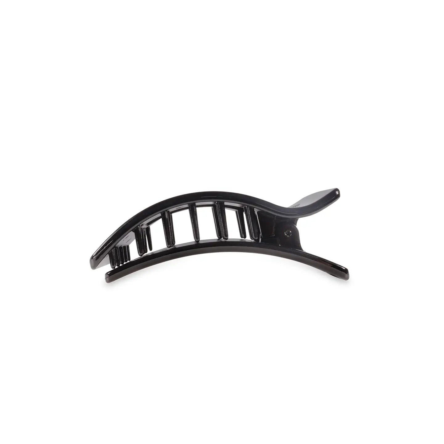 Jet Black Rectangle Flat Hair Clip