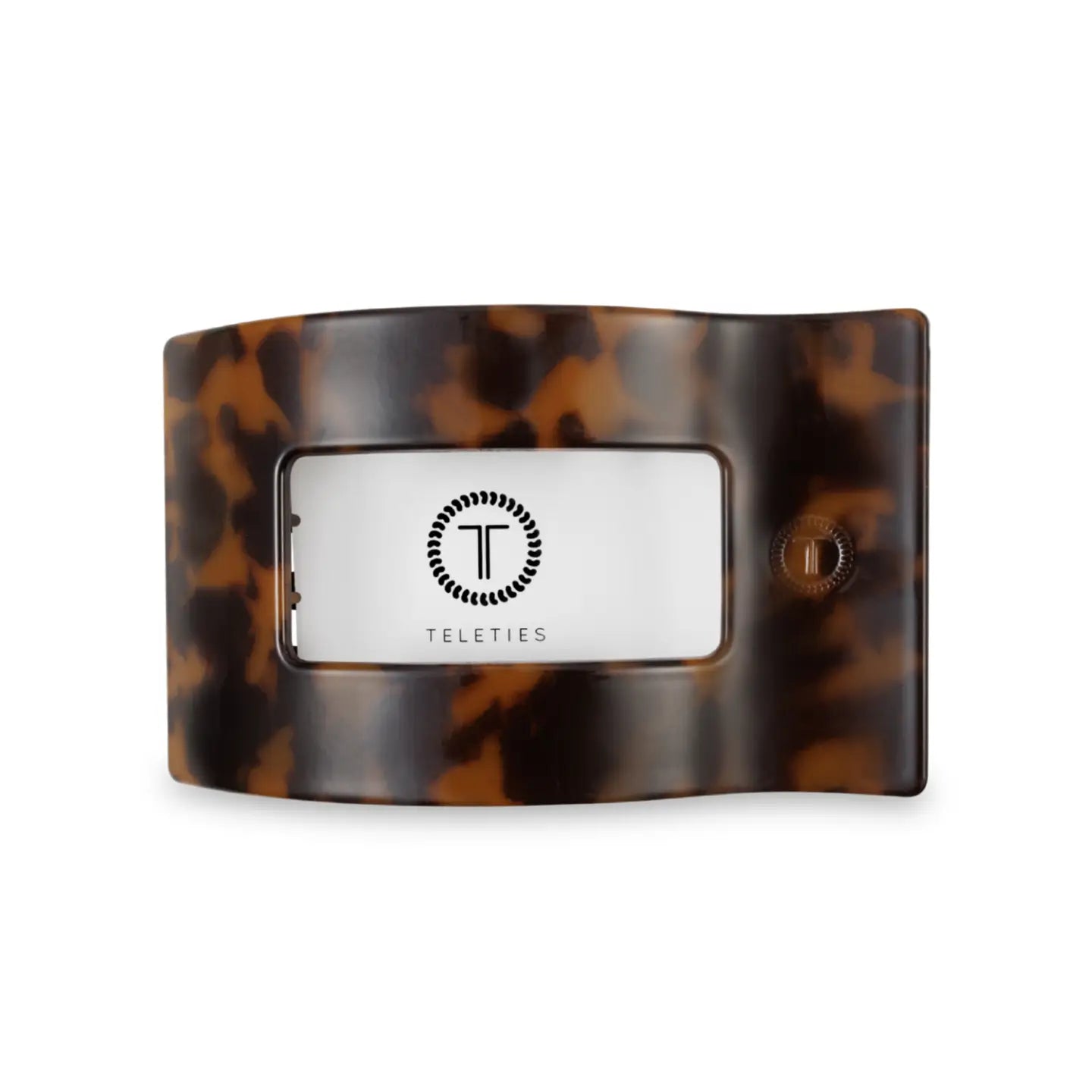 Tortoise Rectangle Flat Hair Clip
