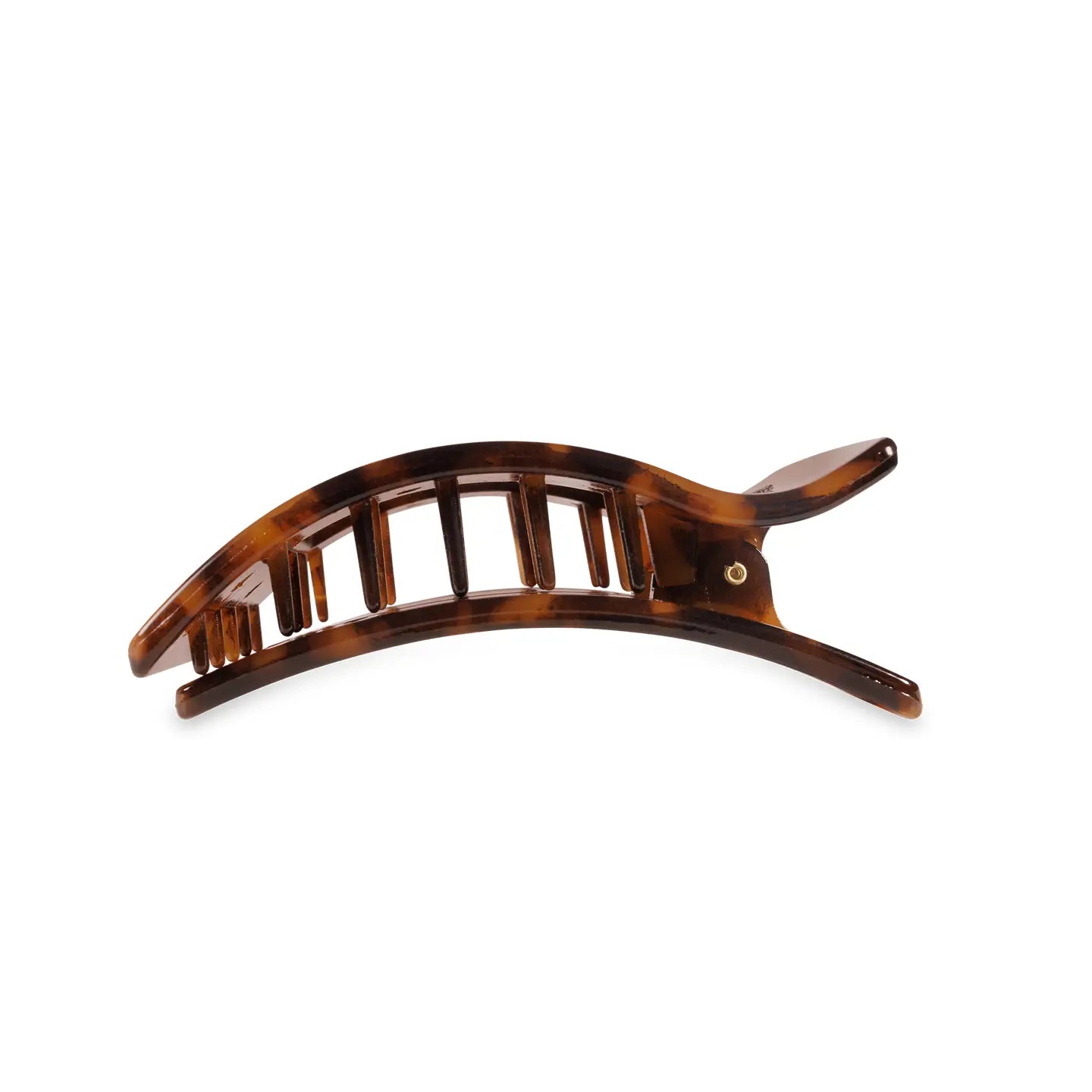 Tortoise Rectangle Flat Hair Clip