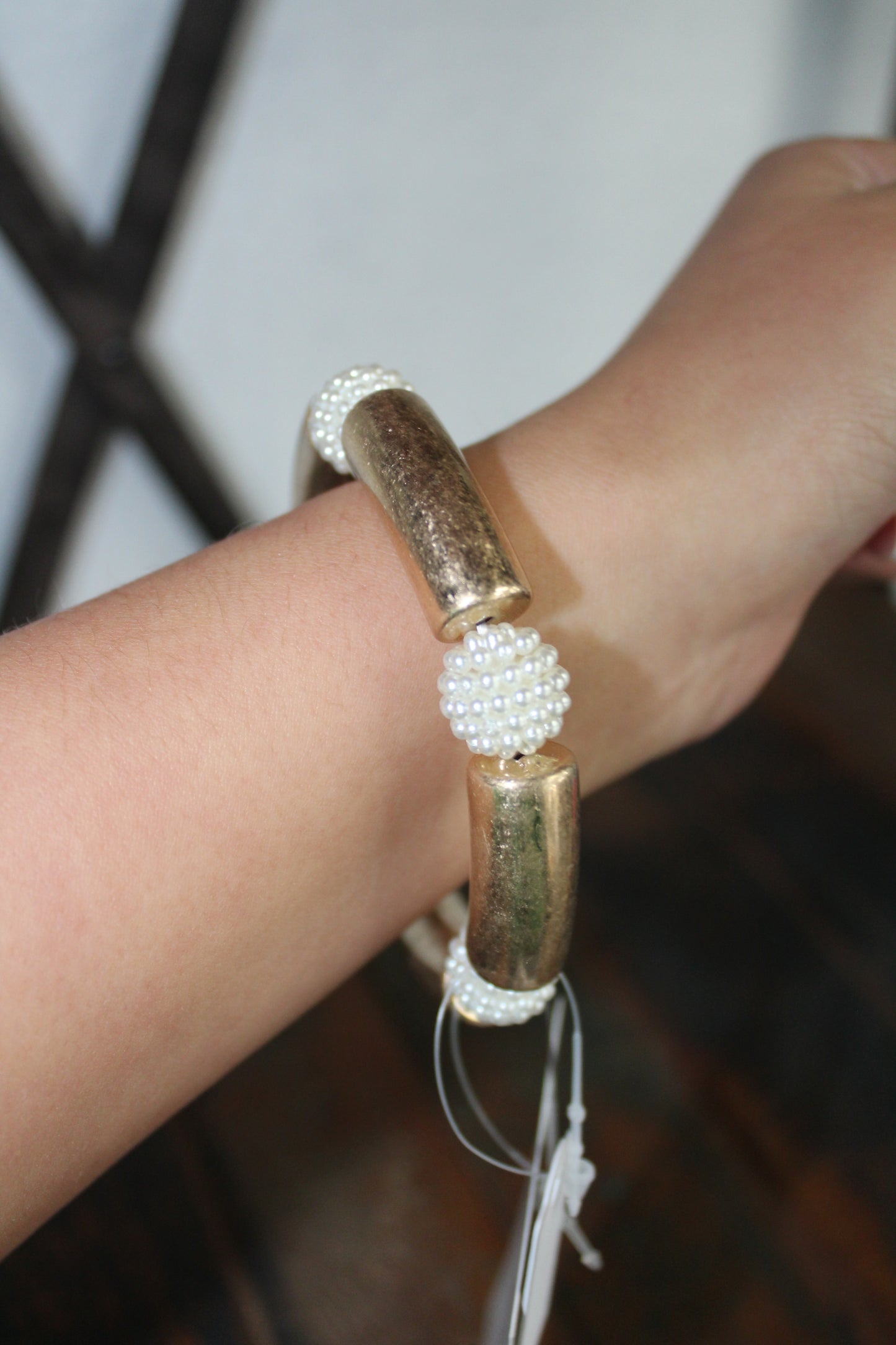 Pearl and Gold Bracelet