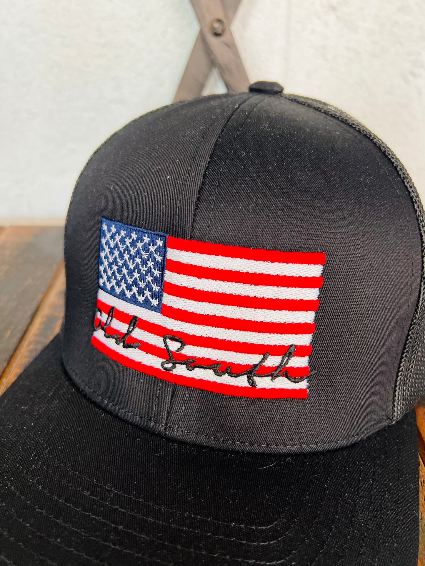 America Trucker Hat (Black/Black)