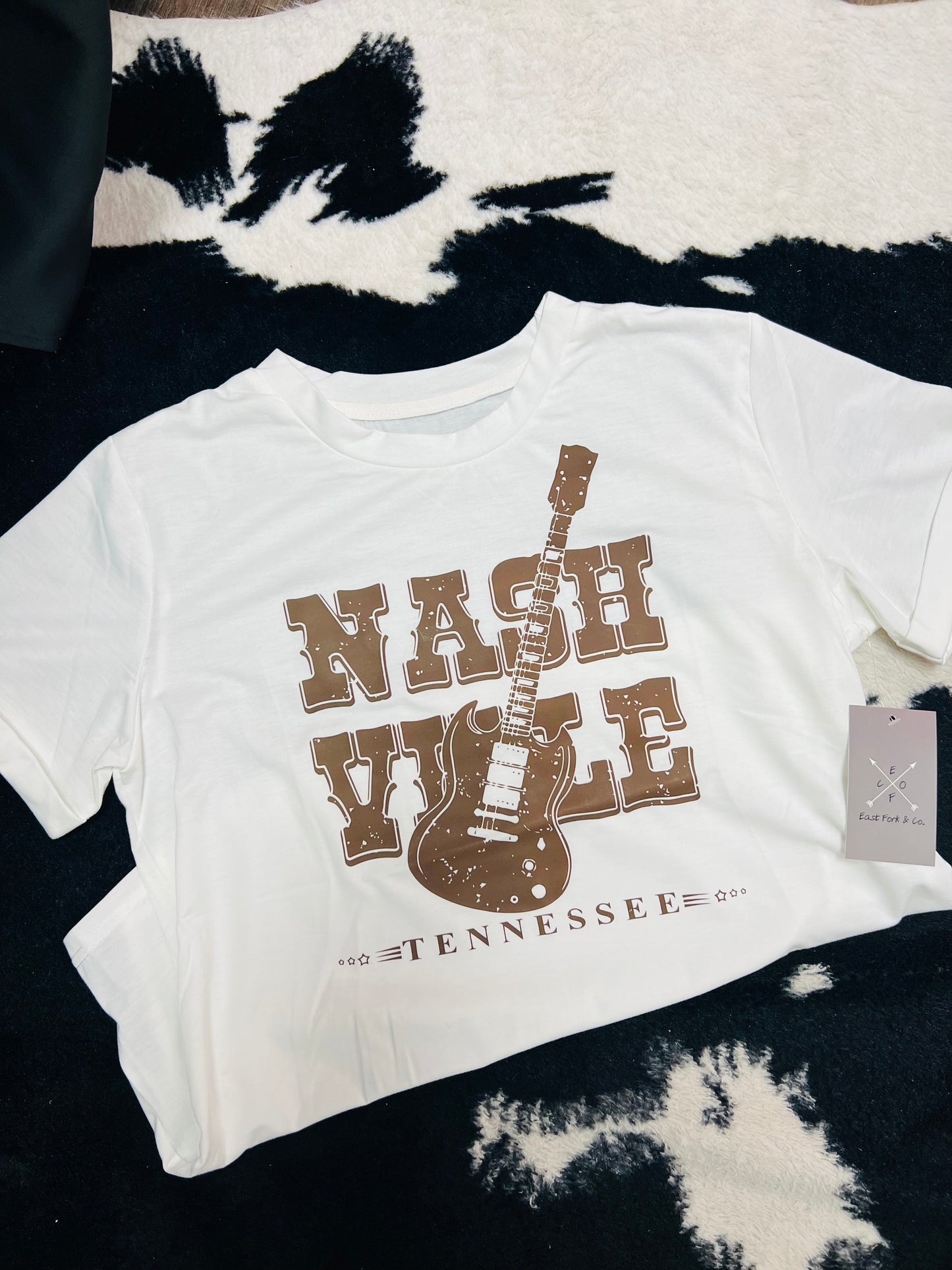 White Nashville Graphic Tee