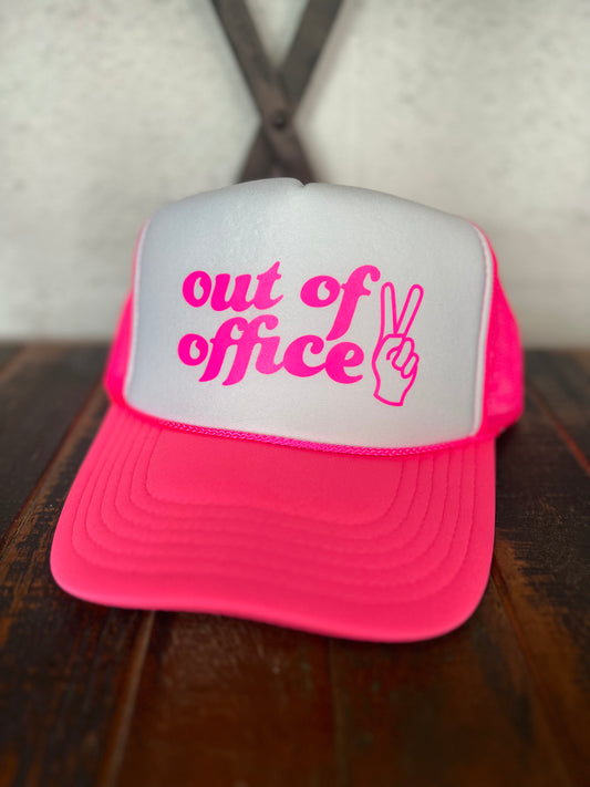 Out of Office DECAL Foam Trucker Hat