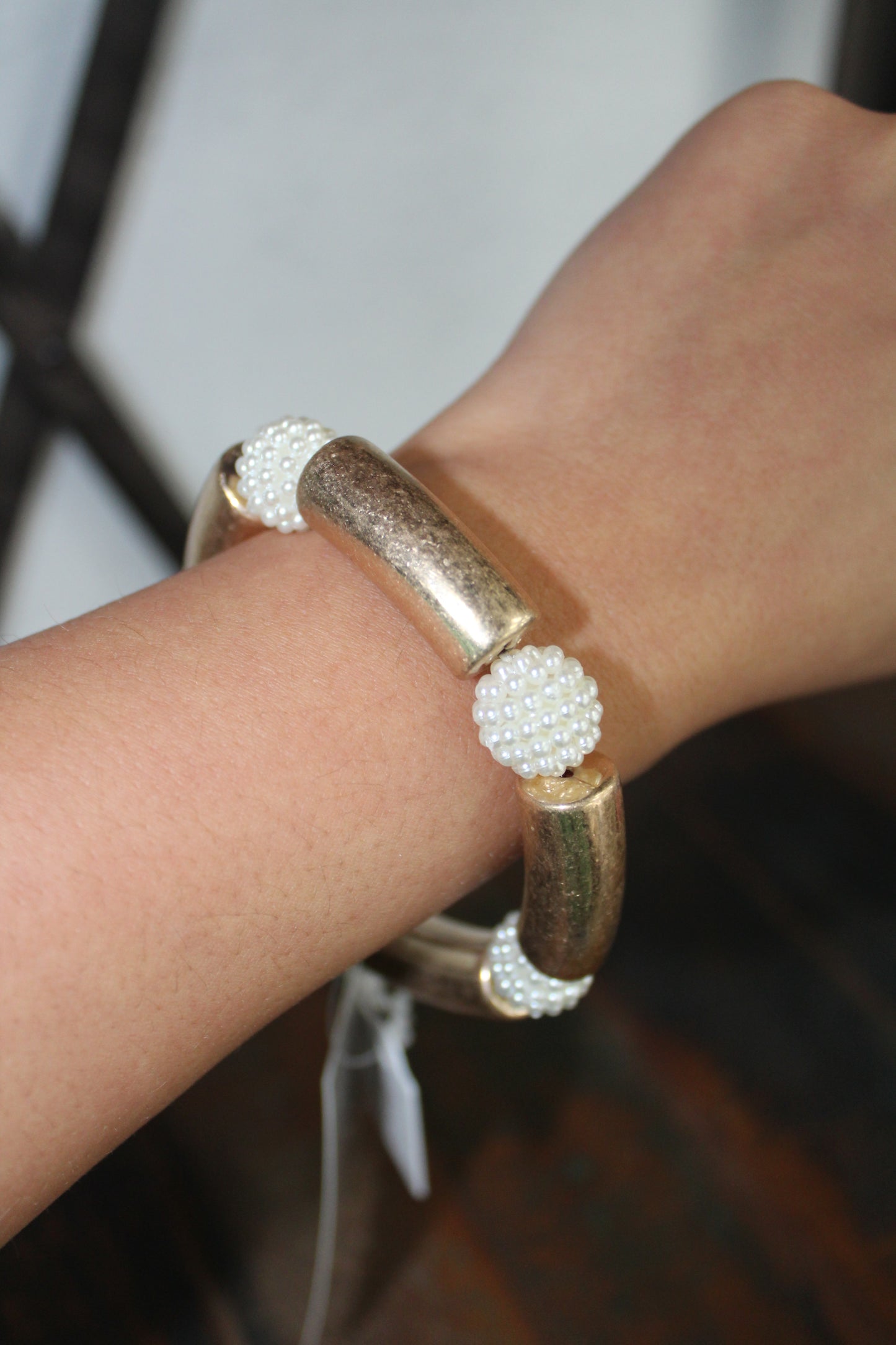 Pearl and Gold Bracelet