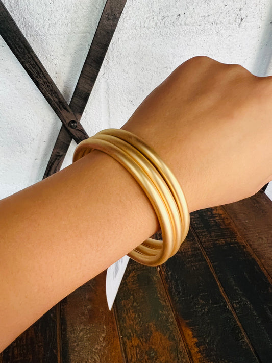 Matte Gold Bangles