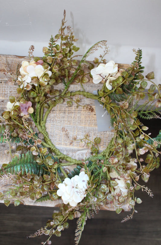 Floral Fern Harvest Wreath