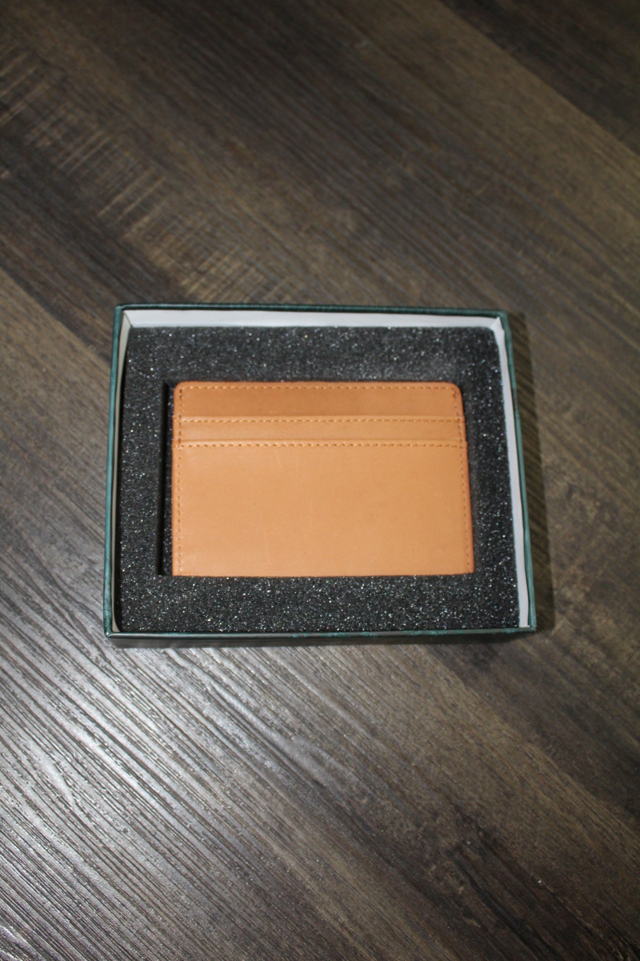 Tan Leather Slim Wallet