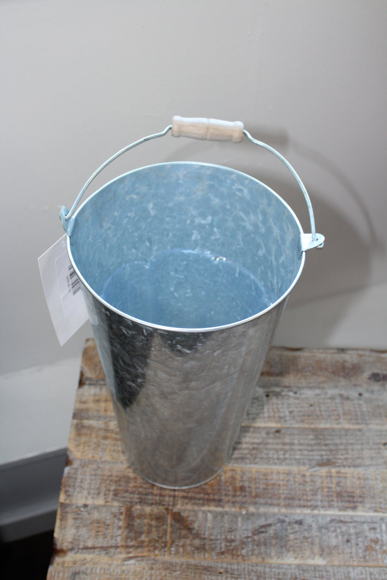 Galvanized Flower Market Bucket With Handle