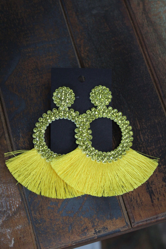 Summer Lovin' Sylvia Sequin Tassel Drop Earring