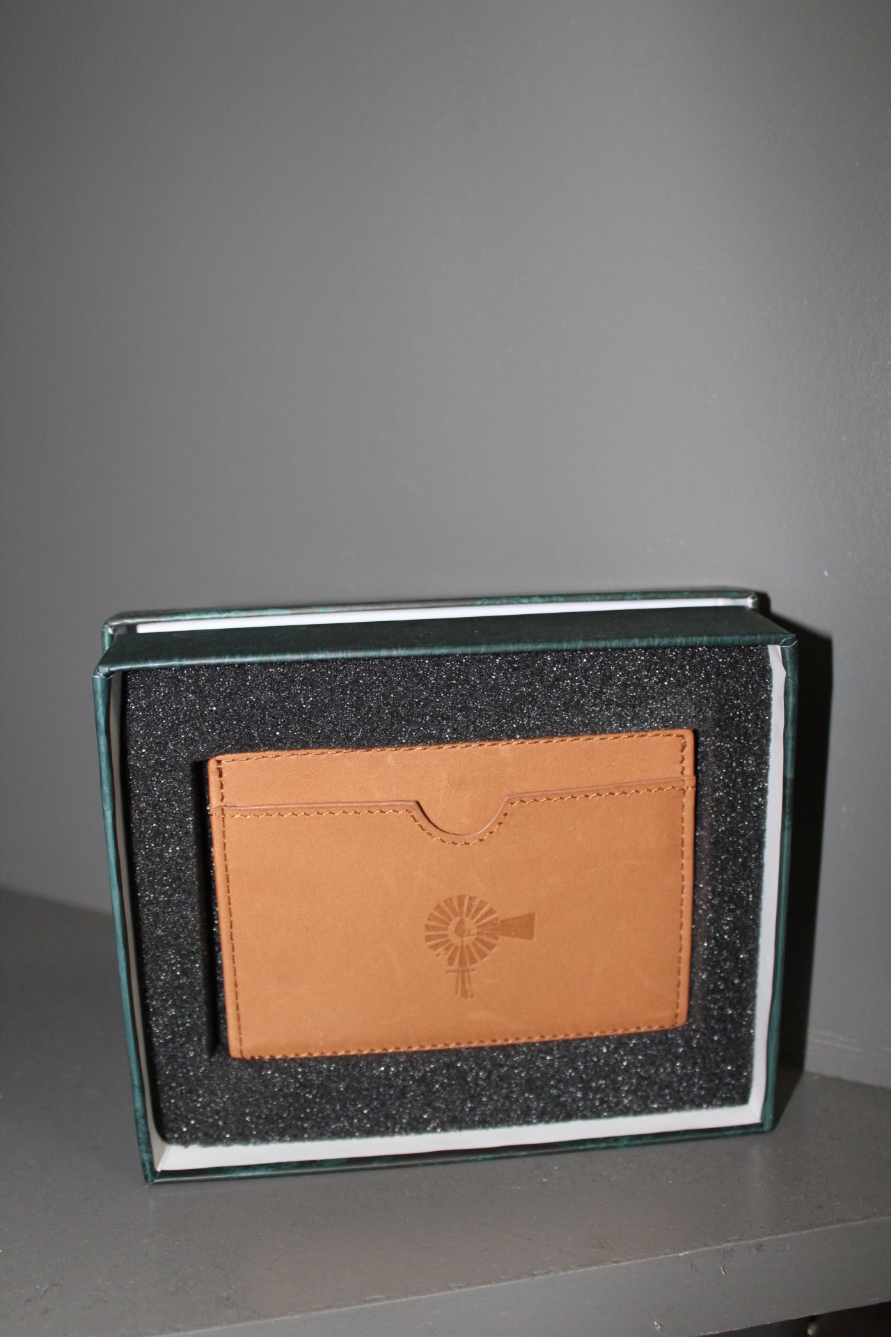 Tan Leather Slim Wallet