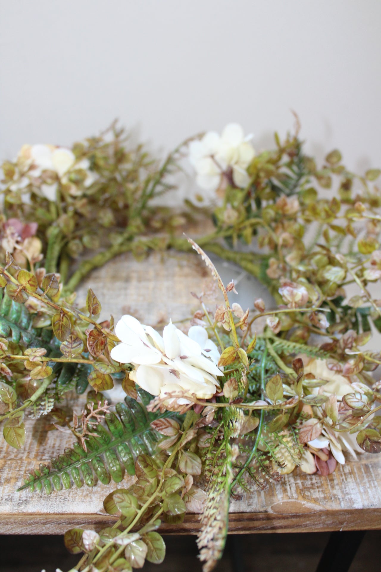 Floral Fern Harvest Wreath