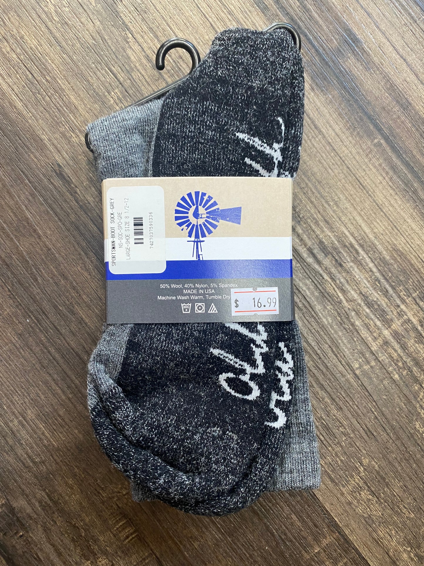 Old South Sportsman Grey Boot Socks