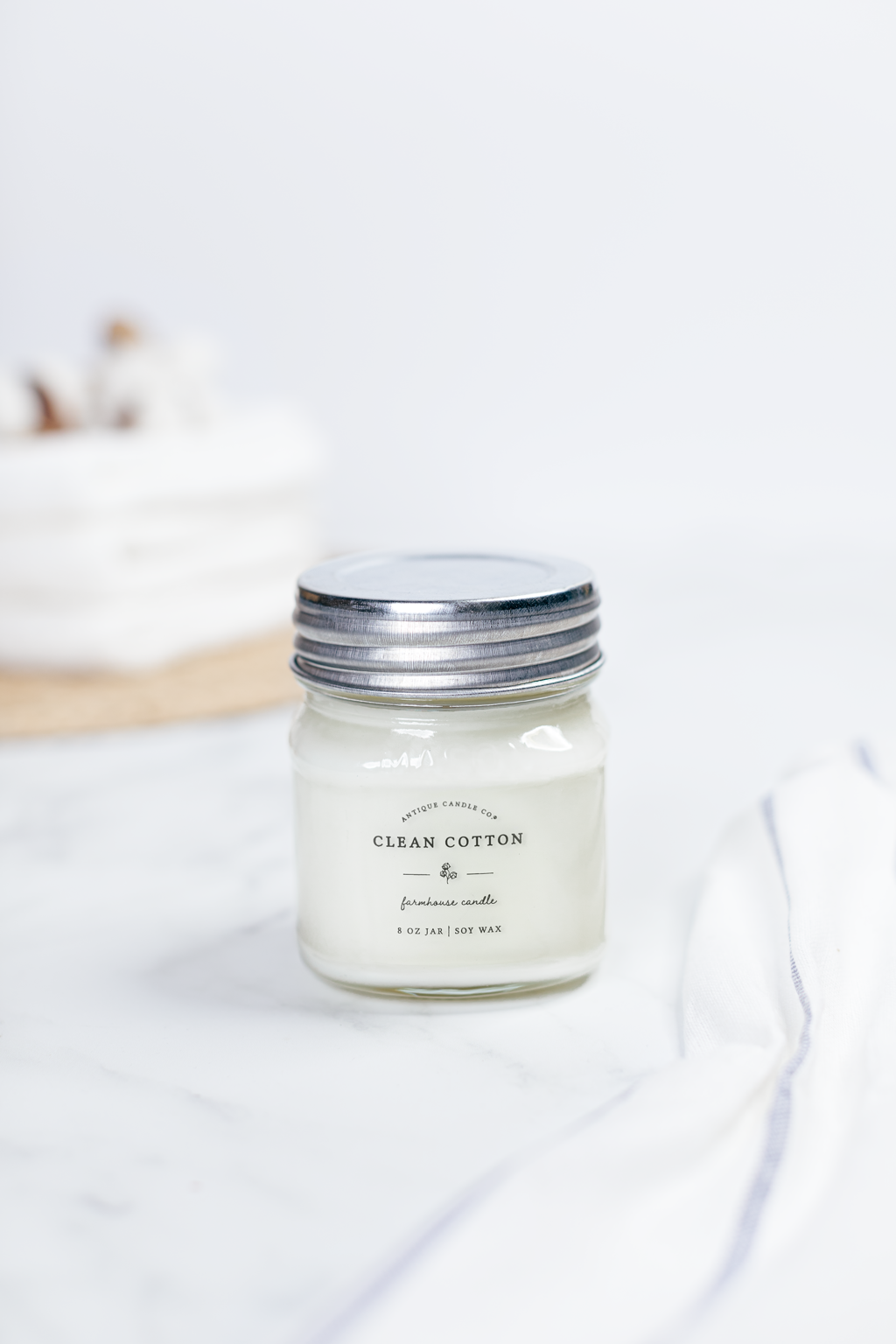 Clean Cotton 8oz Candle