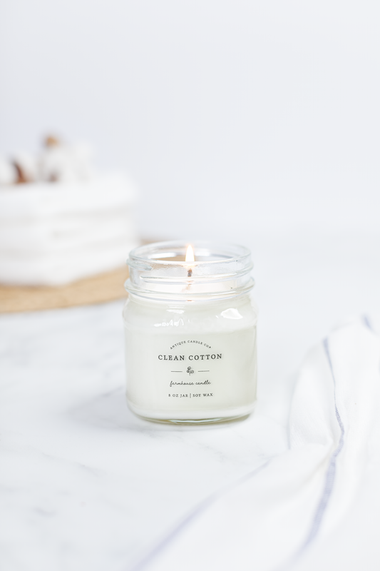 Clean Cotton 8oz Candle