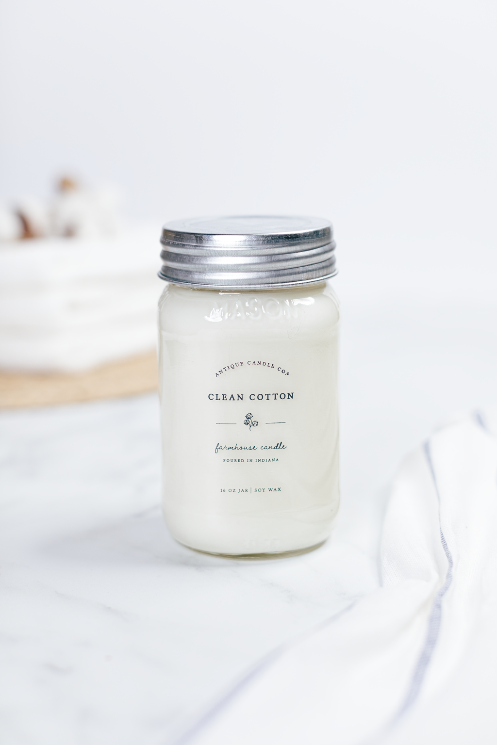 Clean Cotton 16oz Candle