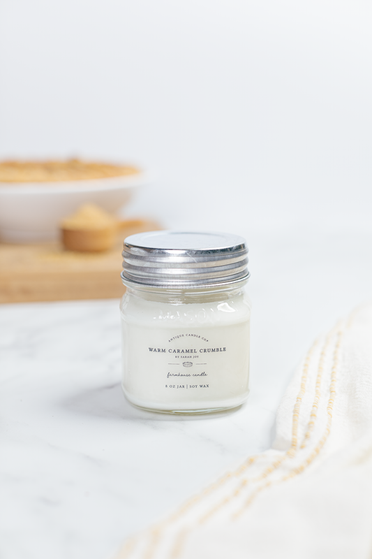 Warm Caramel Crumble Candle 8OZ