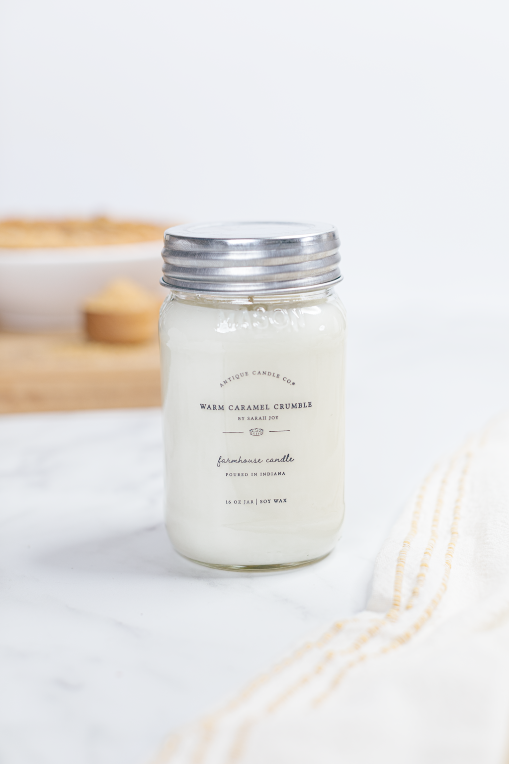 Warm Caramel Crumble Candle 16OZ