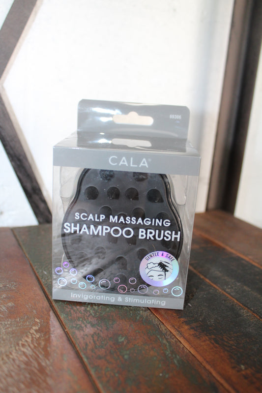 Black Scalp Massaging Shampoo Brush