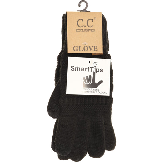 Solid Cable Knit C.C. Gloves