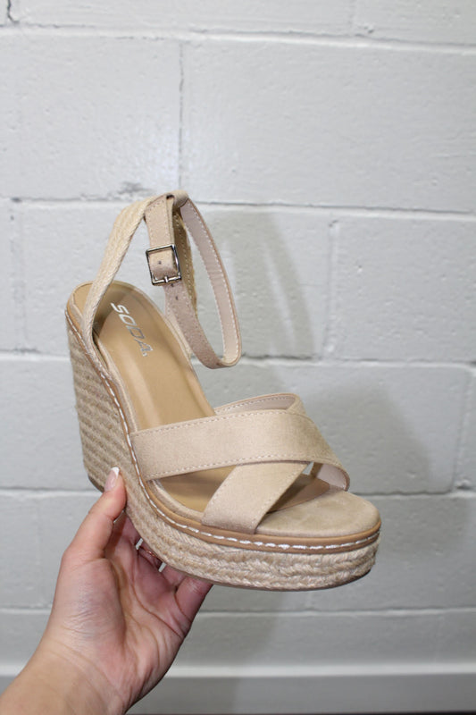 Lillian Strap Wedge Sandal